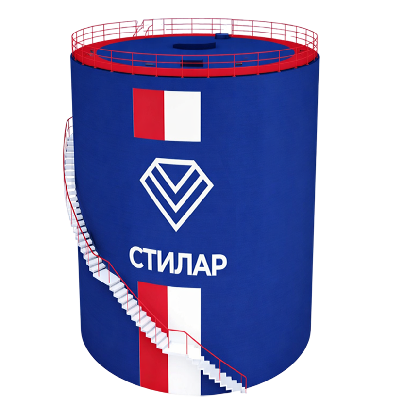 Цельносварной резервуар РВС для сточных вод 50 м³ от завода-производителя